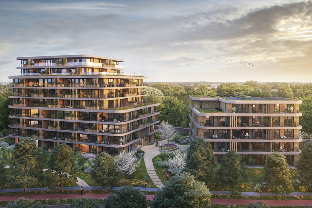MIX architectuur geeft met Zwolle Nieuwstad vorm aan groen wonen in de stad