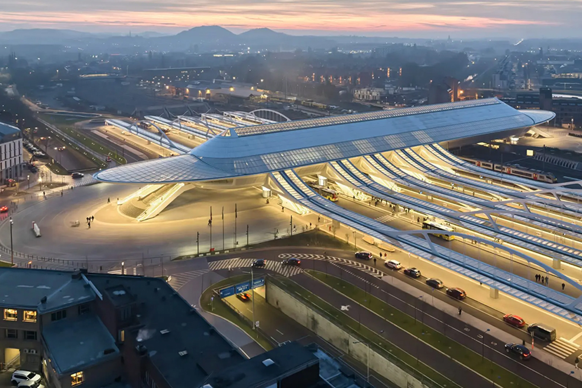 Gare de Mons van architect Santiago Calatrava
