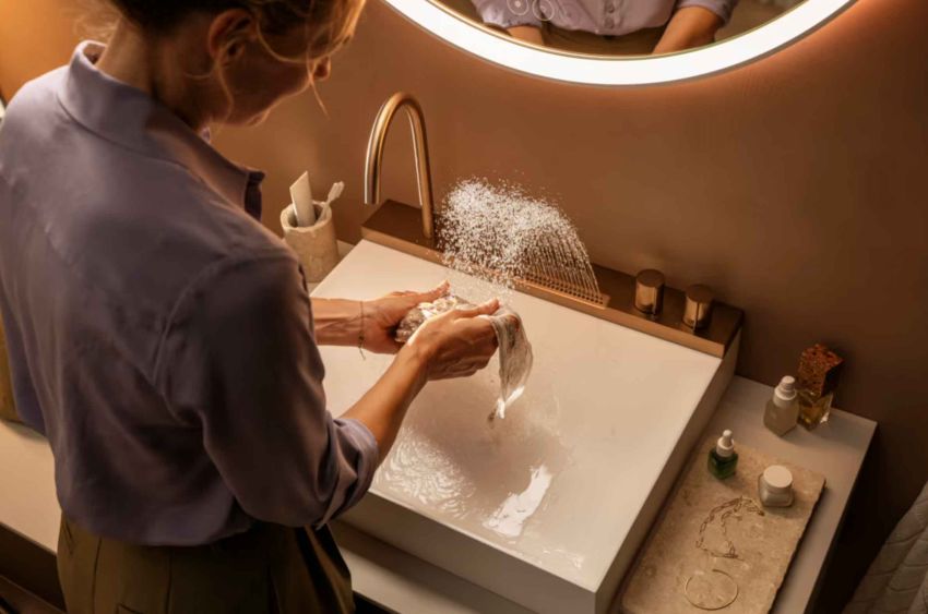 Wastafel en kraan worden één, ontdek hansgrohe Avalegra 