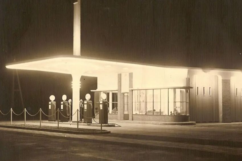 Caltex tankstation nu beschermd monument