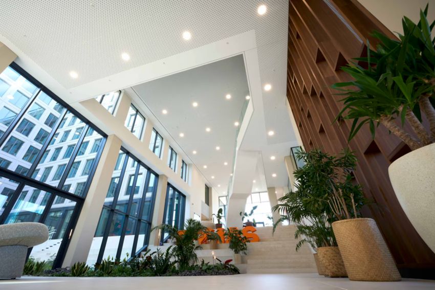 Knauf hult nieuwe Ethias-hoofdzetel in akoestisch comfort