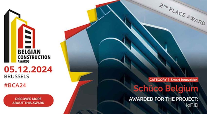 IoF ID van Schüco verovert zijn eerste award bij de Belgian Construction Awards 
