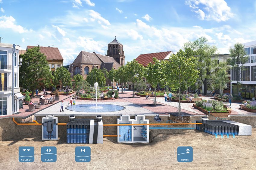 Slim waterbeheer als antwoord op stedelijke klimaatuitdagingen 